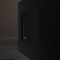 Black TV 3D Model - Thumbnail 3