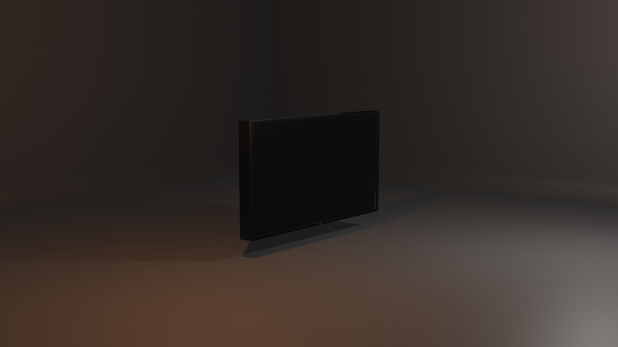 Black TV 3D Model 3D Print 512952