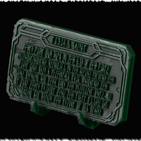 LIVING WATERS PLAQUE SIGN MANDALORIAN STAR WARS - Thumbnail 5