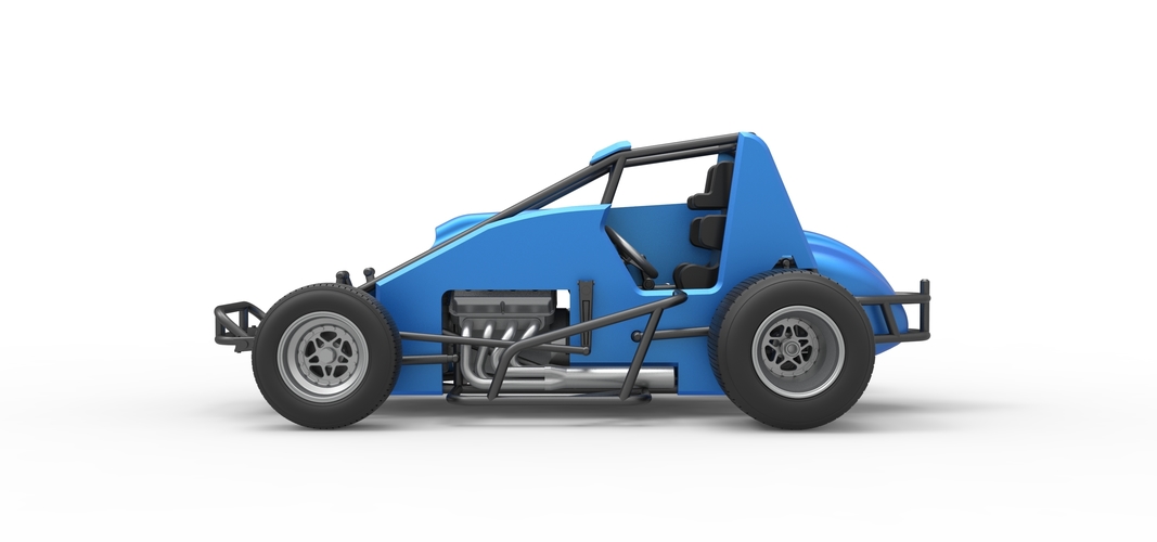 Diecast Sprint car Scale 1:25 3D Print 512999