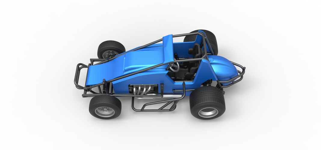 Diecast Sprint car Scale 1:25 3D Print 513001