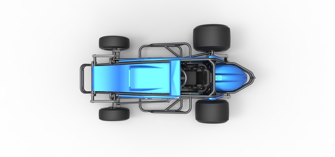 Diecast Sprint car Scale 1:25 3D Print 513002