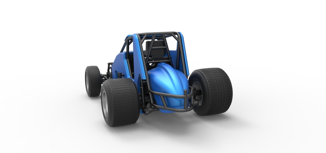 Diecast Sprint car Scale 1:25 3D Print 513003