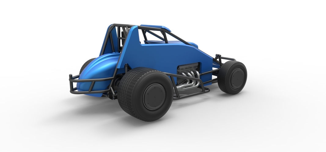 Diecast Sprint car Scale 1:25 3D Print 513006