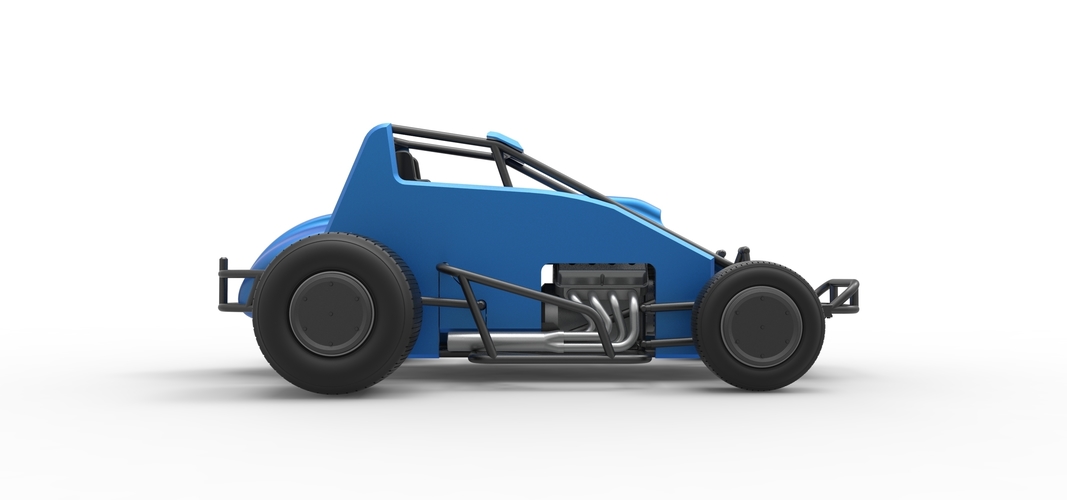 Diecast Sprint car Scale 1:25 3D Print 513007