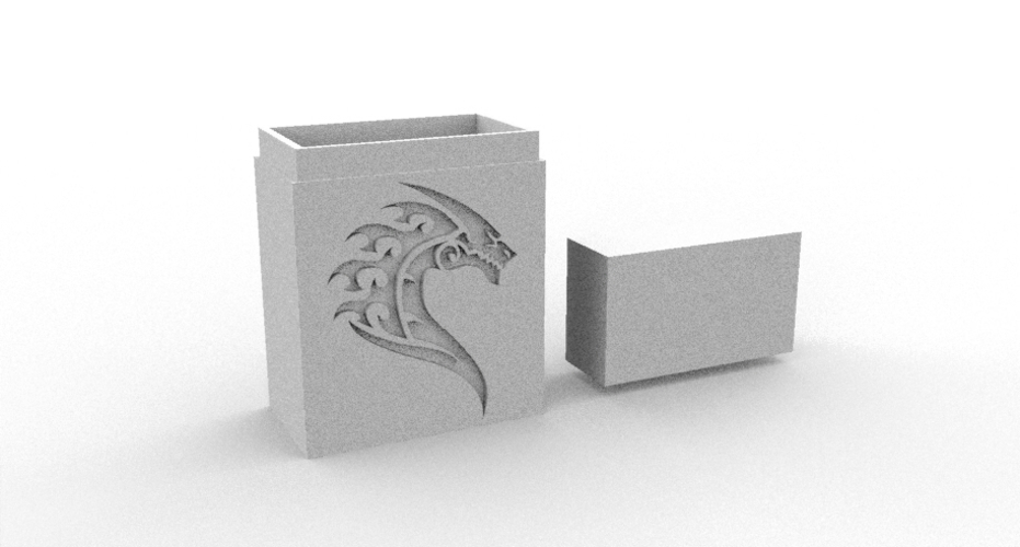 DECK BOX DRAGON 3D Print 513036