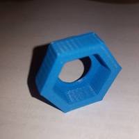 Small 23mm to 17mm rc wheel hex adapter 3D Printing 51306