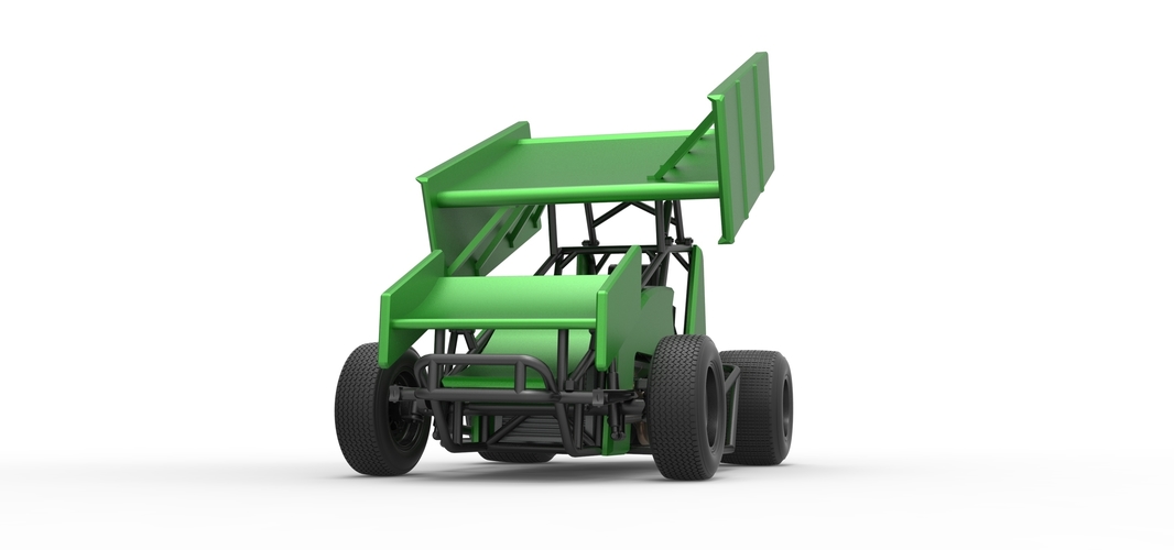 Winged Sprint car Scale 1:25 3D Print 513088