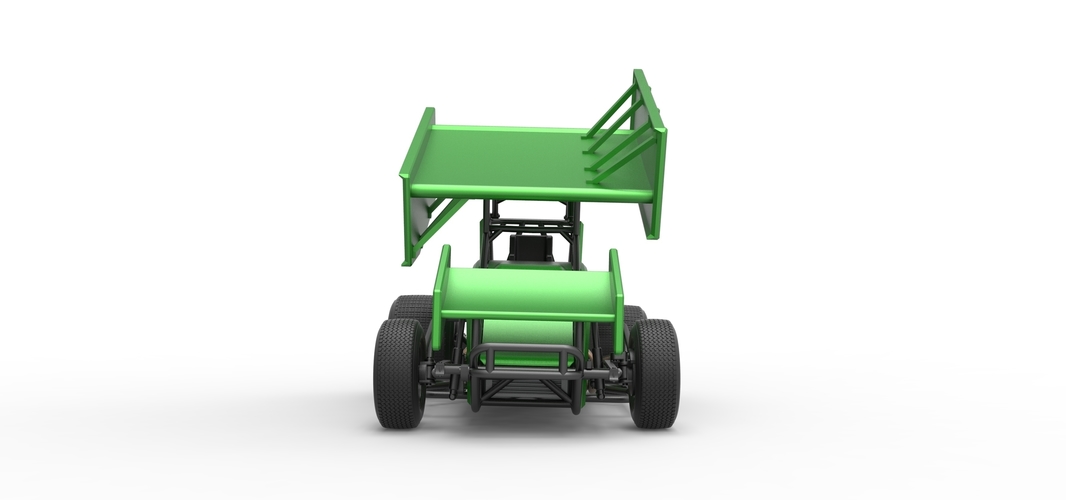 Winged Sprint car Scale 1:25 3D Print 513089