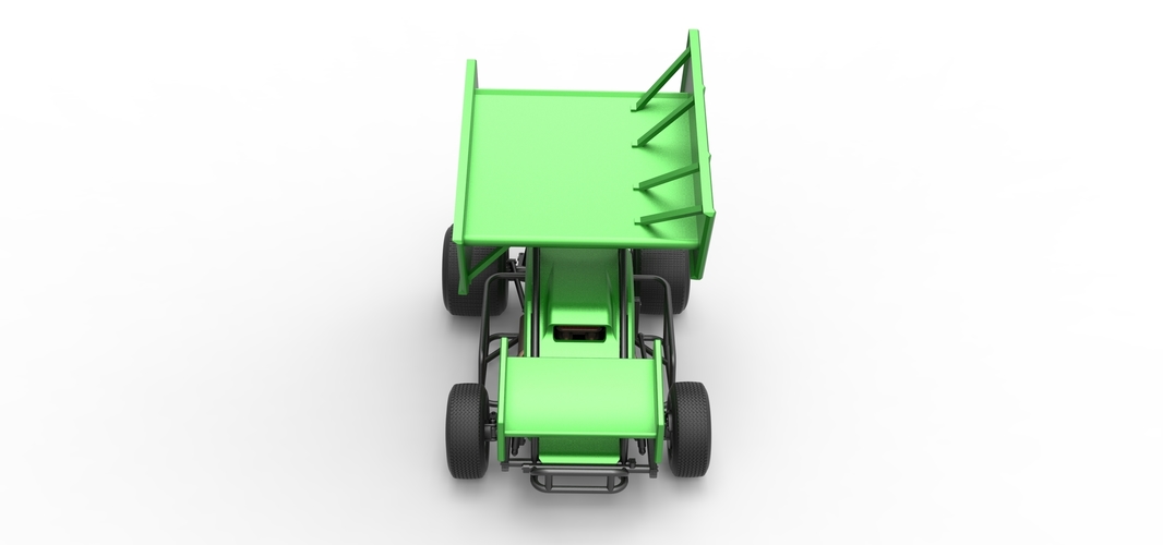 Diecast Winged Sprint car Scale 1:25 3D Print 513090