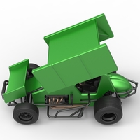 Winged Sprint car Scale 1:25 - Thumbnail 10