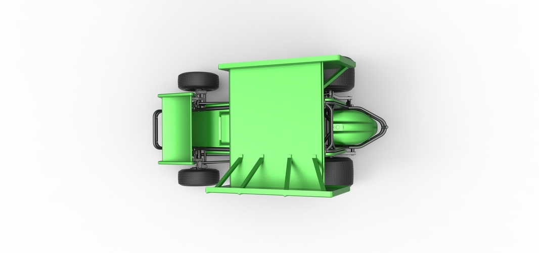 Diecast Winged Sprint car Scale 1:25 3D Print 513093