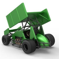 Winged Sprint car Scale 1:25 - Thumbnail 12