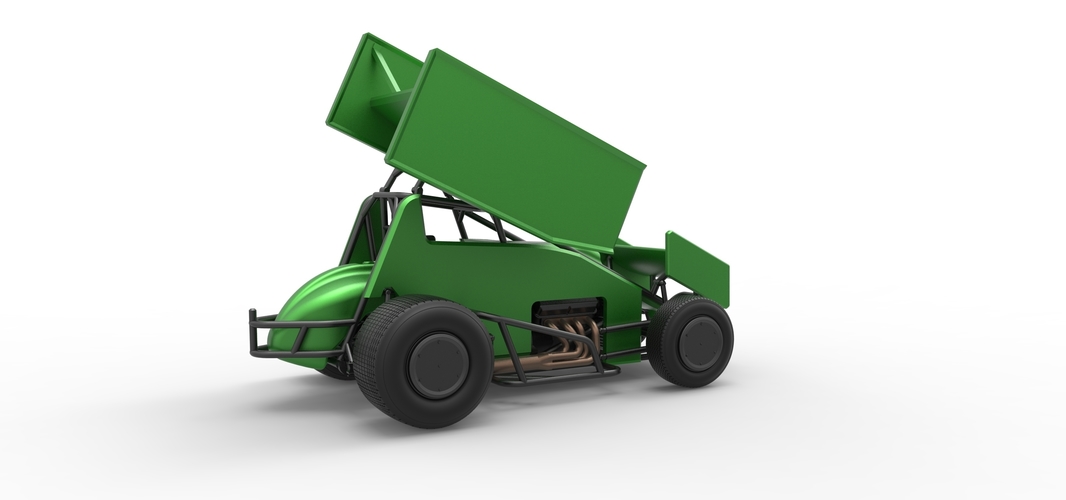 Winged Sprint car Scale 1:25 3D Print 513098