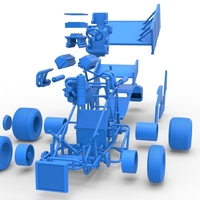 Winged Sprint car Scale 1:25 - Thumbnail 23