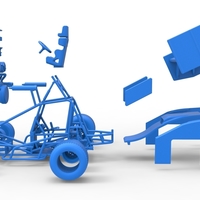 Winged Sprint car Scale 1:25 - Thumbnail 24