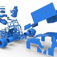 Winged Sprint car Scale 1:25 - Thumbnail 25