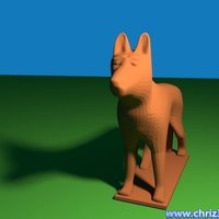 Small German Shepherd 3D Printing 51311