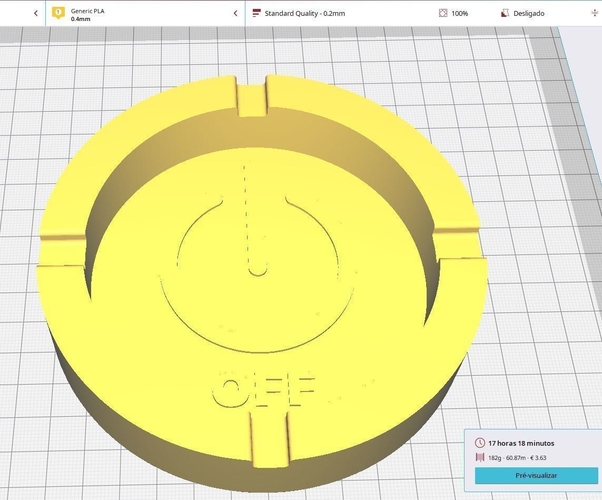 OFF ashtray 3D Print 513195