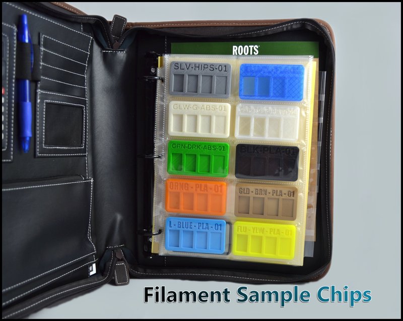 Filament Sample Chip - Business Card Style