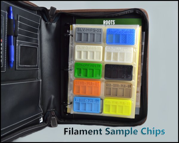 Filament Sample Chip - Business Card Style