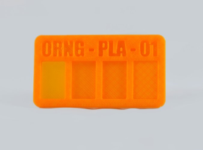 Filament Sample Chip - Business Card Style 3D Print 51337