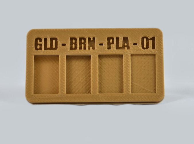 Filament Sample Chip - Business Card Style 3D Print 51338