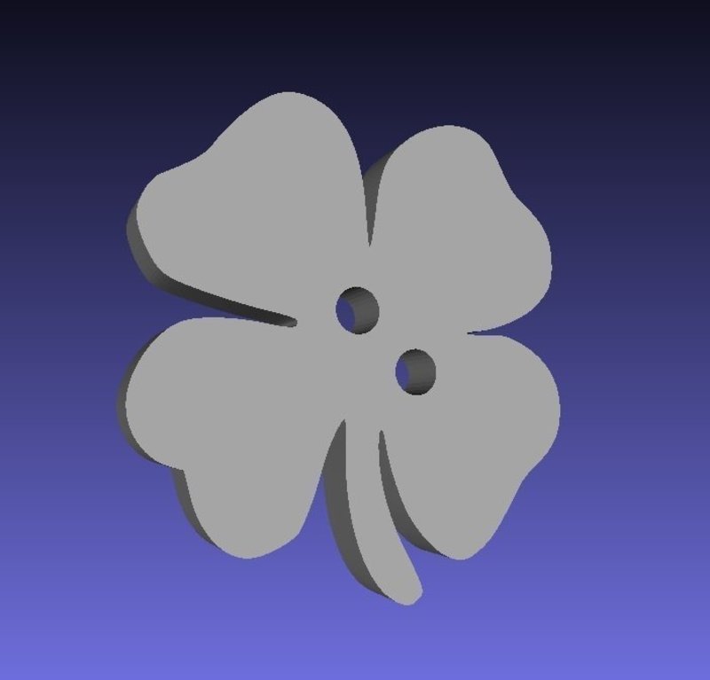 MakerTree 3D: Shamrock button
