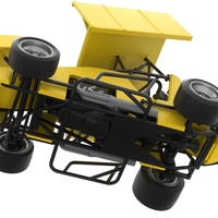 Pavement Winged Sprint car Scale 1:25 - Thumbnail 4