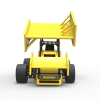 Pavement Winged Sprint car Scale 1:25 - Thumbnail 7