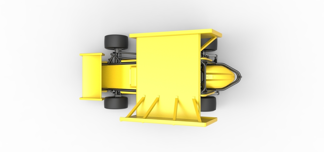 Pavement Winged Sprint car Scale 1:25 3D Print 513598