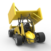 Pavement Winged Sprint car Scale 1:25 - Thumbnail 13