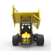 Pavement Winged Sprint car Scale 1:25 - Thumbnail 14