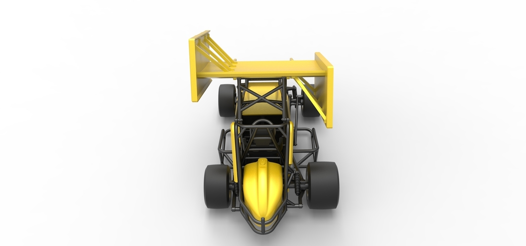 Pavement Winged Sprint car Scale 1:25 3D Print 513602