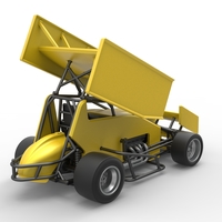 Pavement Winged Sprint car Scale 1:25 - Thumbnail 17