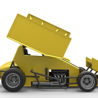 Pavement Winged Sprint car Scale 1:25 - Thumbnail 18