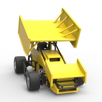 Pavement Winged Sprint car Scale 1:25 - Thumbnail 21
