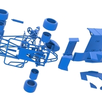 Pavement Winged Sprint car Scale 1:25 - Thumbnail 23