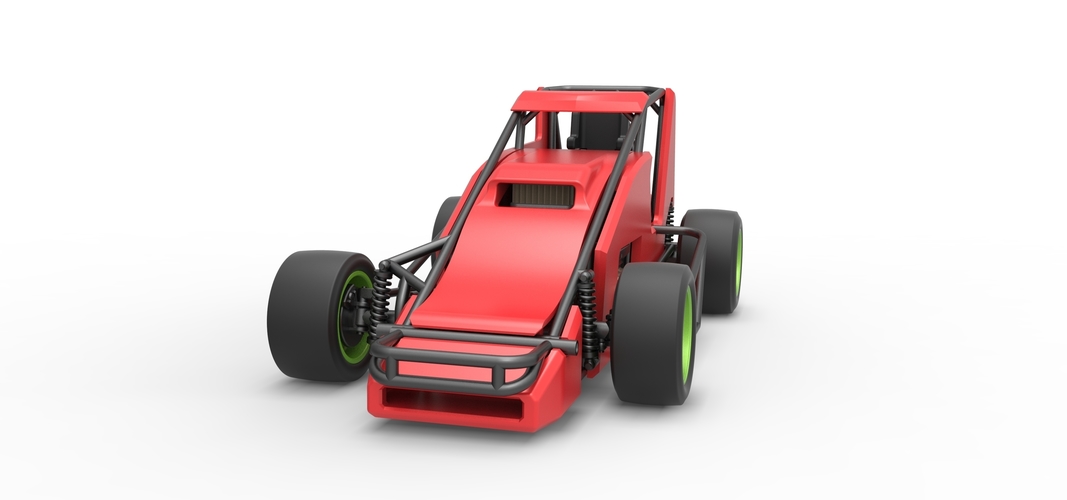 Pavement Sprint car Scale 1:25 3D Print 513732