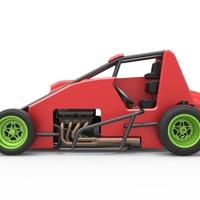 Pavement Sprint car Scale 1:25 - Thumbnail 8