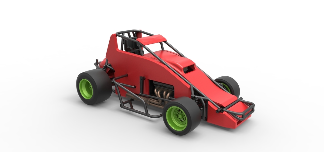 Pavement Sprint car Scale 1:25 3D Print 513744