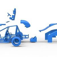 Pavement Sprint car Scale 1:25 - Thumbnail 21