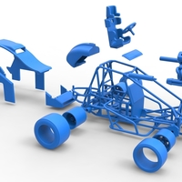 Pavement Sprint car Scale 1:25 - Thumbnail 25