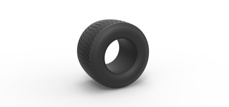 Dirt Sprint racing tire 20 Scale 1:25