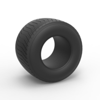 Small Diecast Dirt Sprint racing tire 20 Scale 1:25 3D Printing 513794