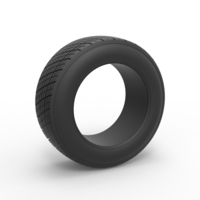 Small Diecast Dirt Sprint racing front tire 7 Scale 1:25 3D Printing 513801