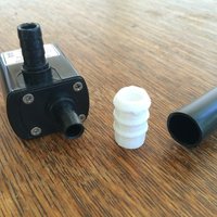 Small Barbed pump adapter (from 8.6mm/0.34in to 1/2") 3D Printing 51387