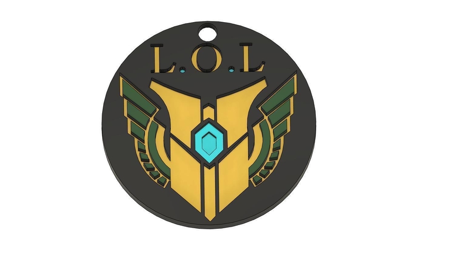 Mastery 7 LOL keychain 3D Print 513943