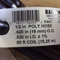 Bulkhead fitting for a 1/2" poly hose - Thumbnail 4