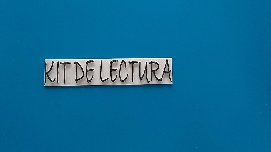 Kit de lectura (con letras) 3D Print 513973